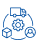 wireframe icon of assets for management