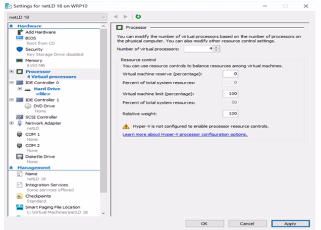 Adjust Virtual Processors
